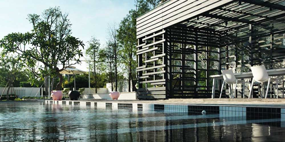 「懋榮Next 1」打造宛若時尚飯店的氛圍，並將峇里島Resort風格融入空間。